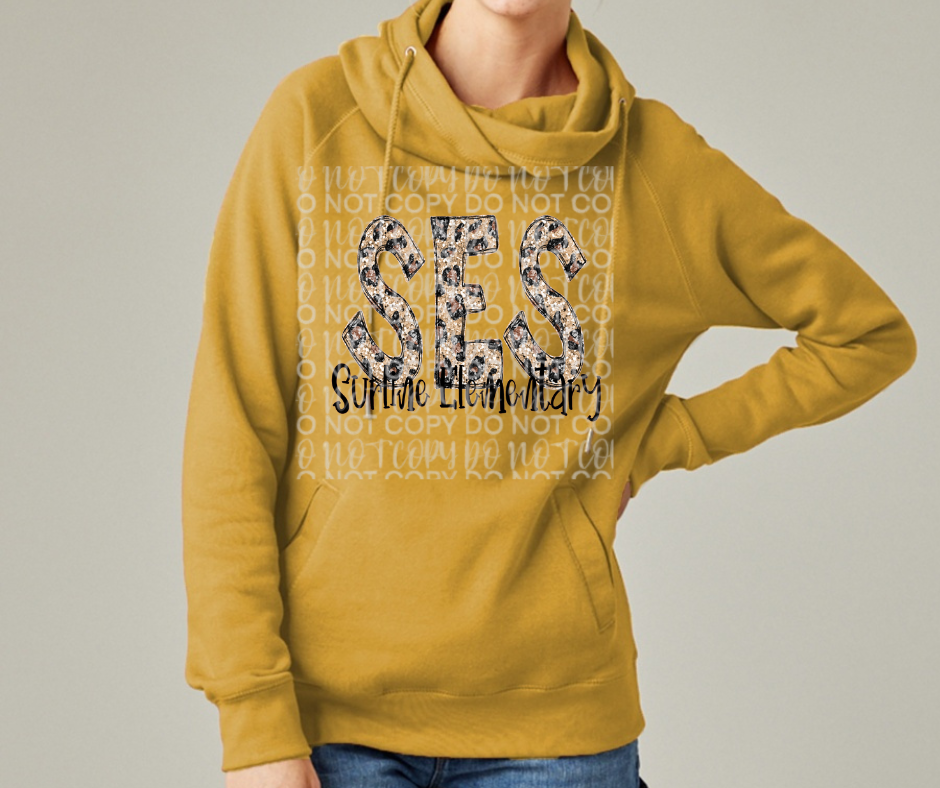 Ogemaw Falcons 2025 Leopard ALL WBRC Schools OHHS SMS SES RCS Cowl Neck Top Options