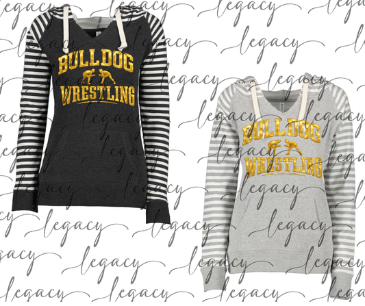 Bulldogs 2025 Gold Foil Striped Sleeves Hoodie Top Options