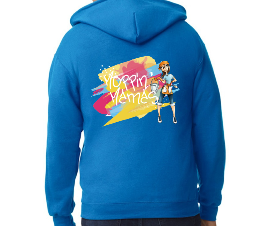 Moppin Mama's Colorful Full Zip Hoodies
