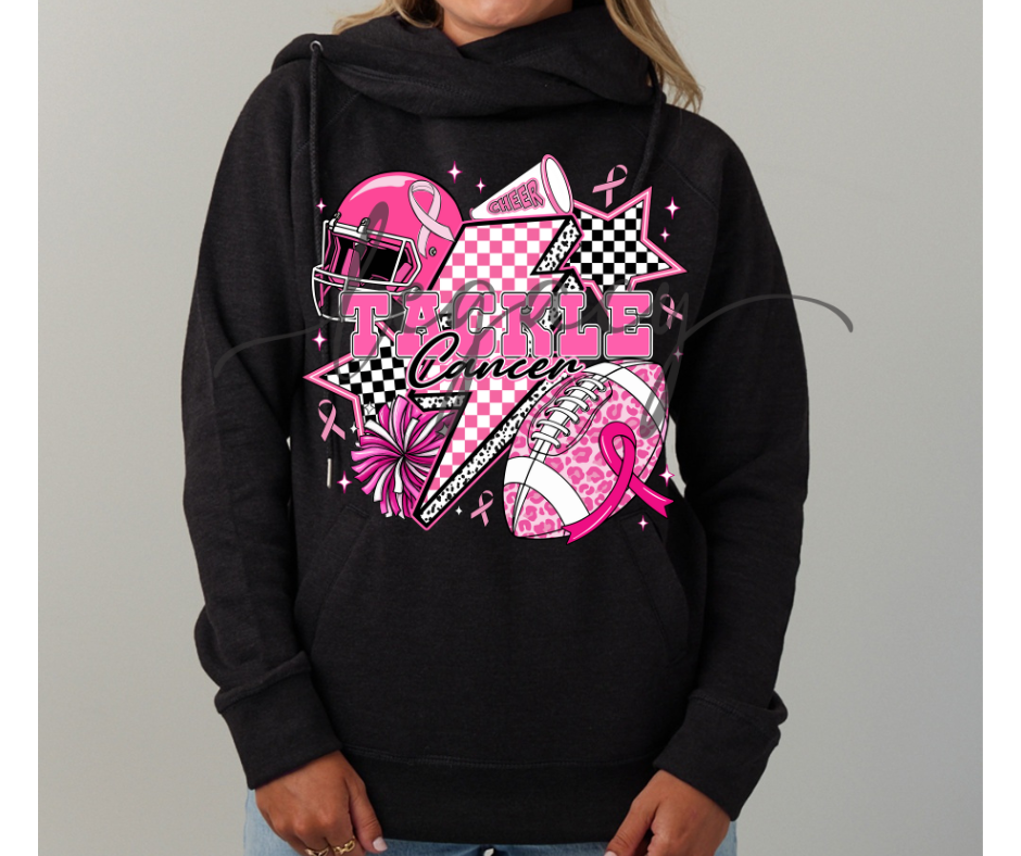 Pink Out Football & Cheer Cowl Neck Top Options Falcon Pink Out Football Ogemaw Browns 2025
