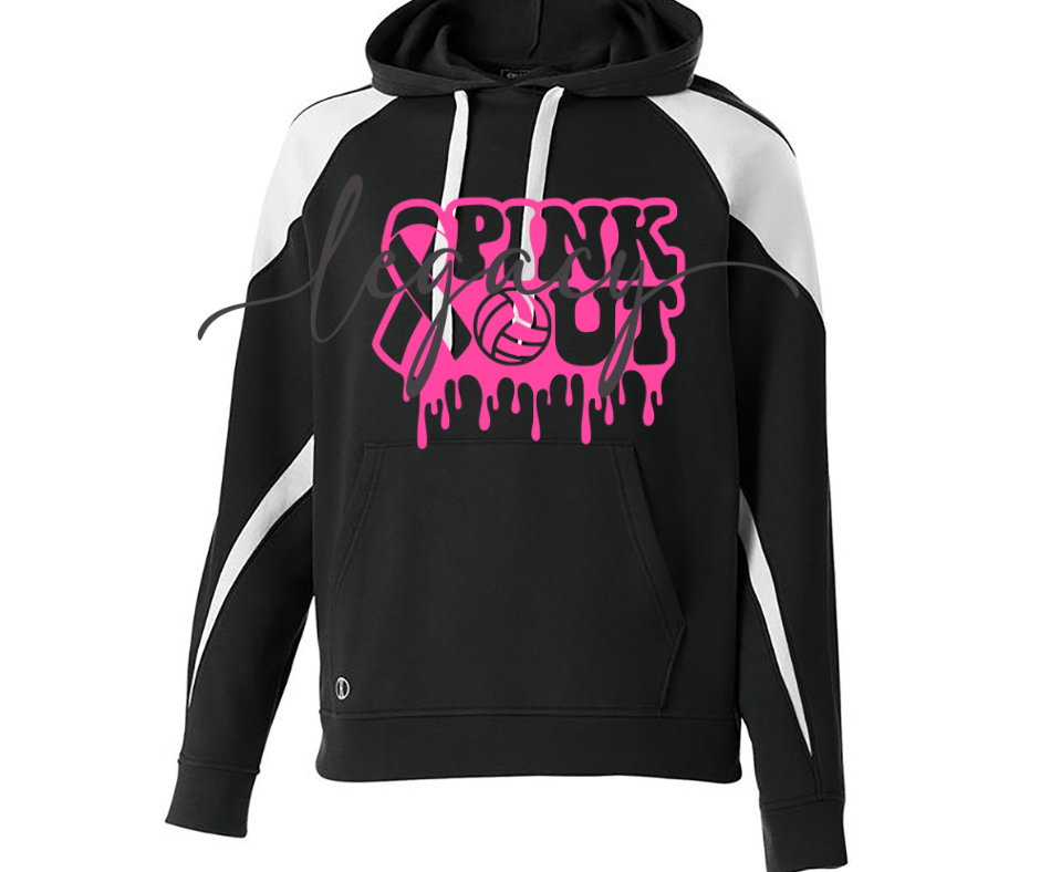 PINK OUT Volleyball Drip Specialty Hoodies