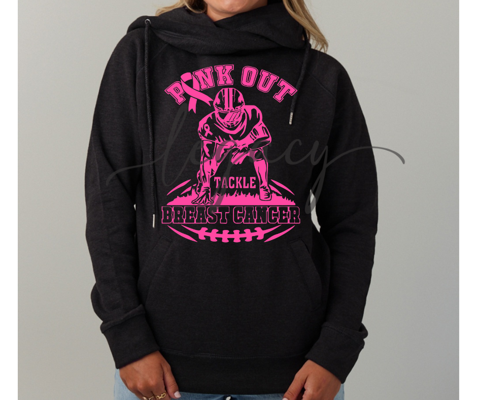 Pink Out Football Player Cowl Neck Top Options Falcon Pink Out Football Ogemaw Browns 2025