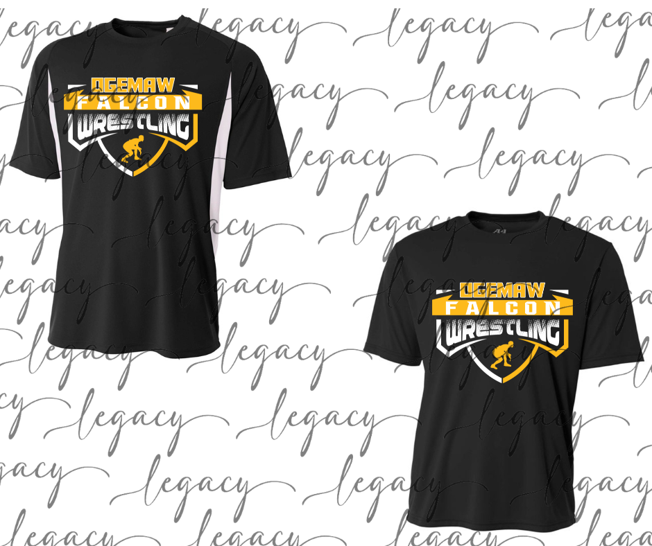 Ogemaw Falcon Wrestling Wrestler Performance Dri Fit Top Options Falcon Wrestling 2025