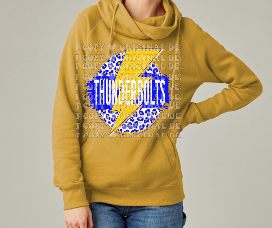 Thunderbolts Circle Lightning Leo Cowl Neck Top Options Mio Thunderbolts 2025