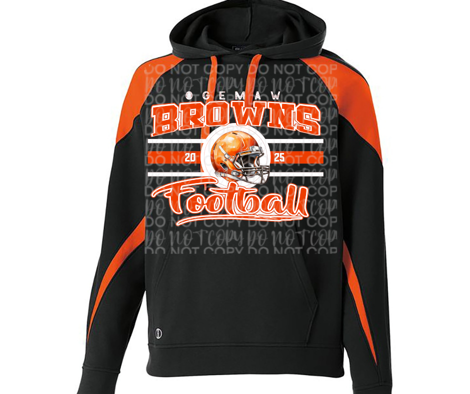 Ogemaw Browns 2025 Browns Vintage Specialty Name Brand Hoodie Options