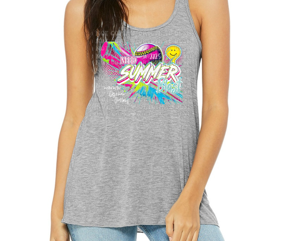 Mid Summer Blast 2025 Adult & Youth Tank Options