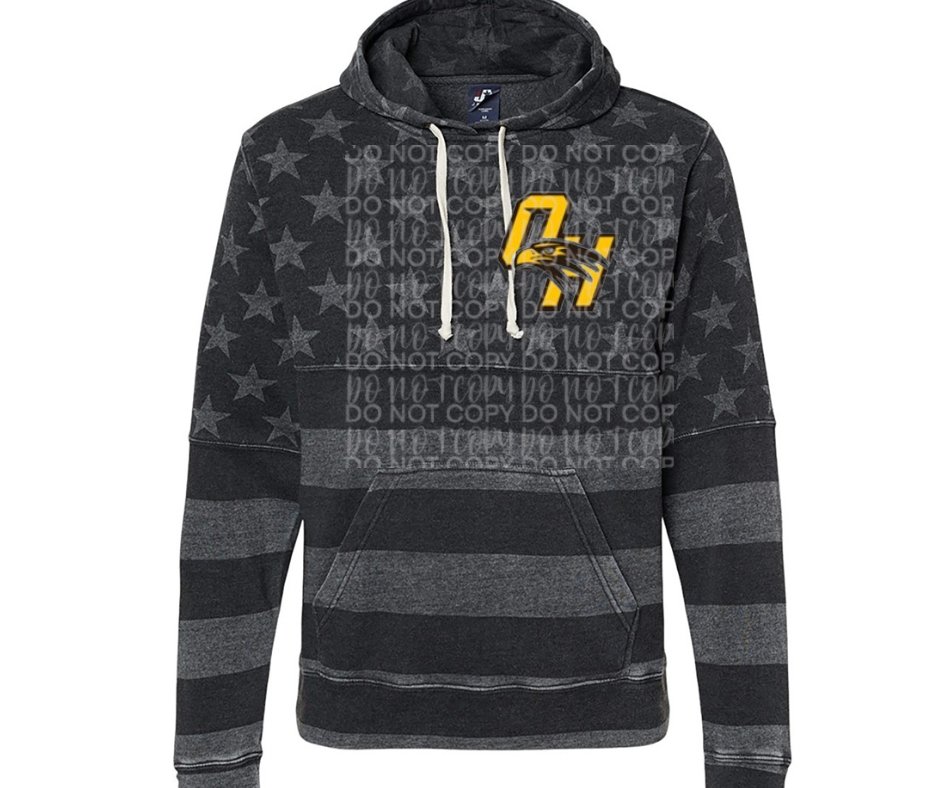 Ogemaw Falcons 2025 OH Falcon Logo Specialty Name Brand Hoodie Options