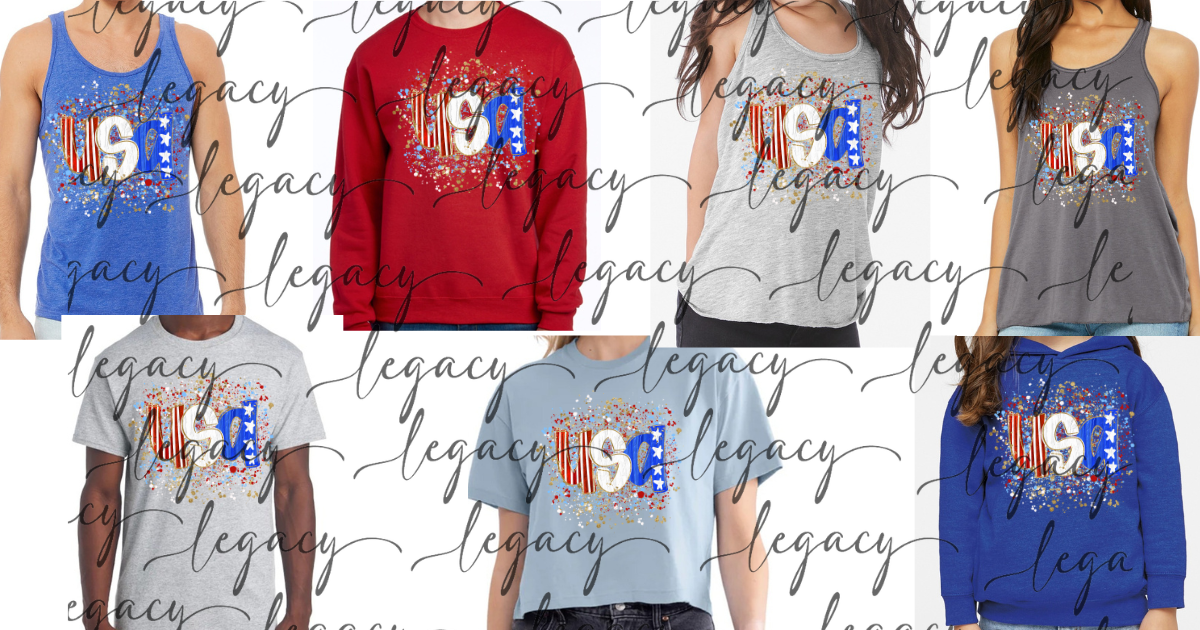 USA splatter 4th Red White & Blue American Pride America Freedom