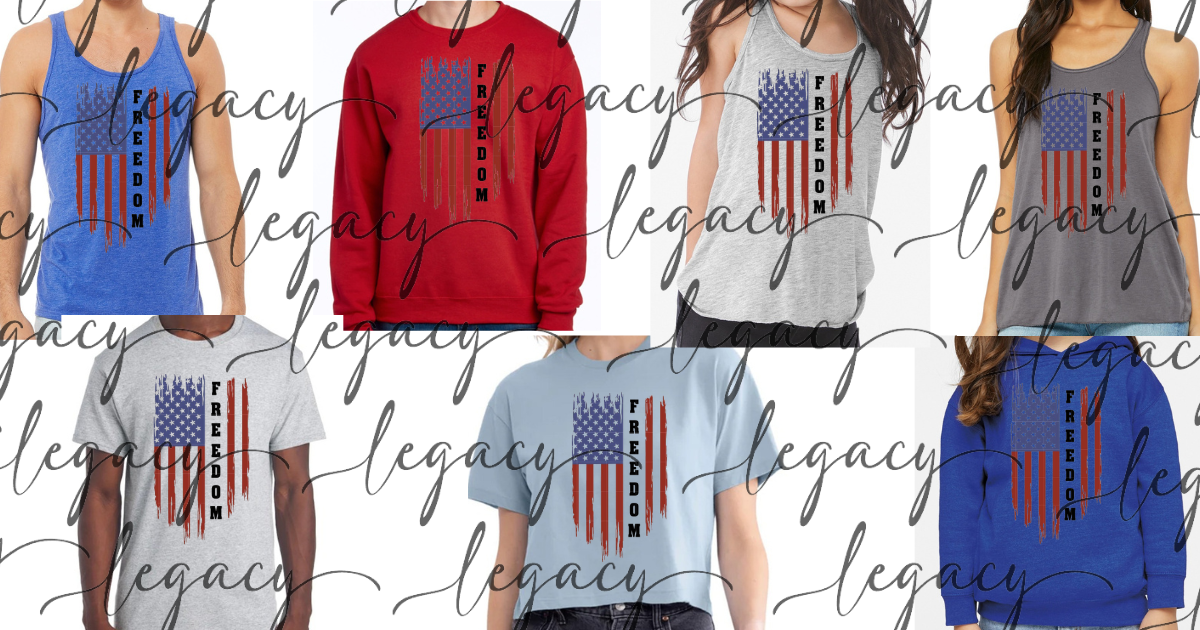 American Flag Freedom 4th Red White & Blue American Pride America Freedom