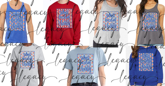 Sweet land of liberty 4th Red White & Blue American Pride America Freedom