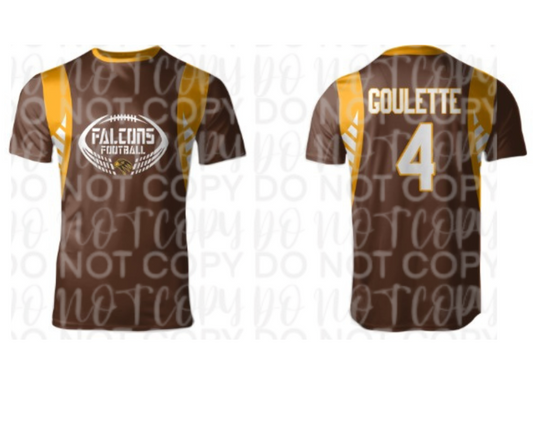Ogemaw Falcon Football 2025 FULL SUBLIMATION Football Helmet Falcons Design Top Options