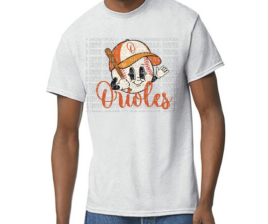 Orioles Baseball Boy Hat & Bat