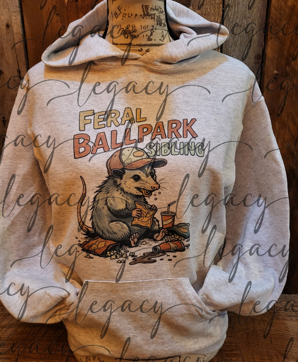 Feral Ballpark Sibling Spring Ball Baseball Softball Siblings Cute Funny