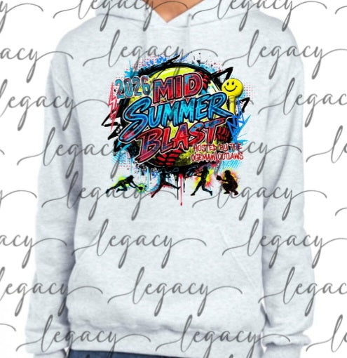 Mid Summer Blast 2026 Colored Hoodie Options