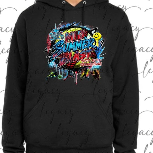 Mid Summer Blast 2026 Colored Hoodie Options