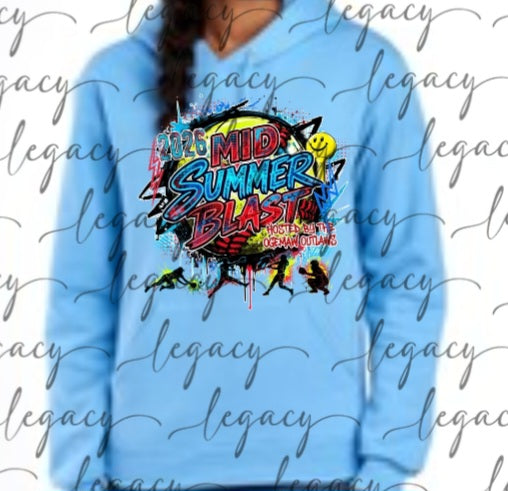 Mid Summer Blast 2026 Colored Hoodie Options