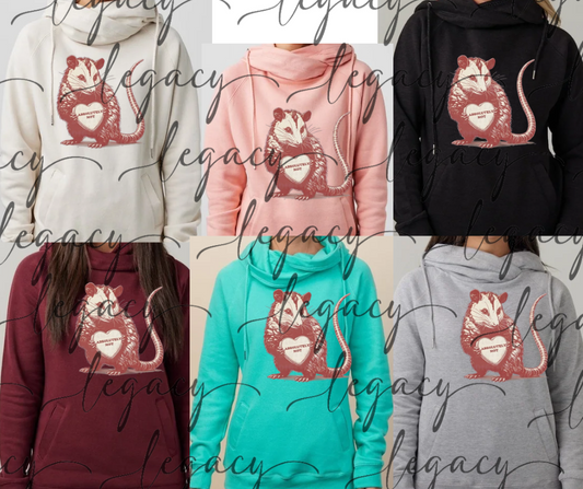 Absolutely not Opposum anti Vday 2026 Cowl Neck Top Multi Color Options